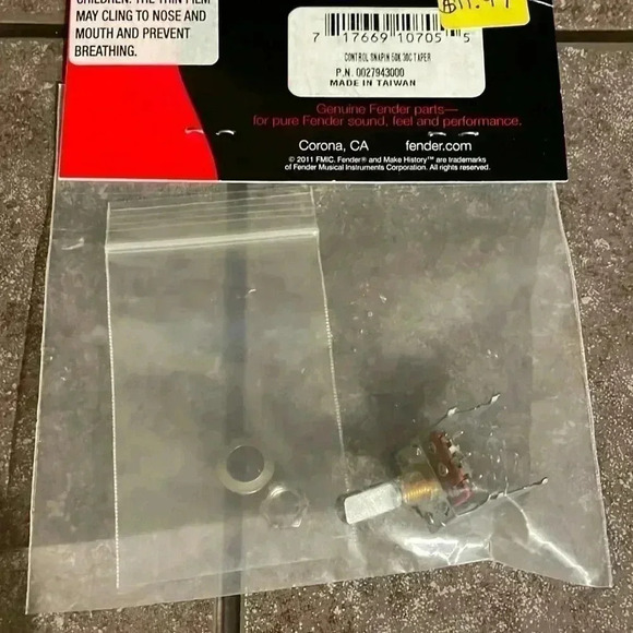 Fender SnapIn 50K 30C Taper - Picture 1 of 8